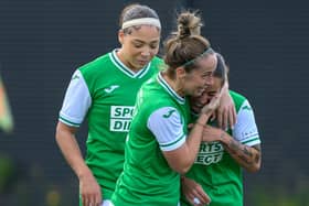 The victory saw back-to-back wins for Hibs for the first time this season. Credit: (© ScottishPower Women’s Premier League | Malcolm Mackenzie)