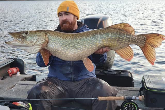 Stuart Sutherland with a big pike. Contributed