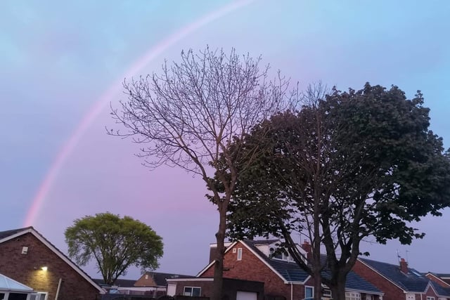 Did you spot the rainbow on Sunday, April 26?