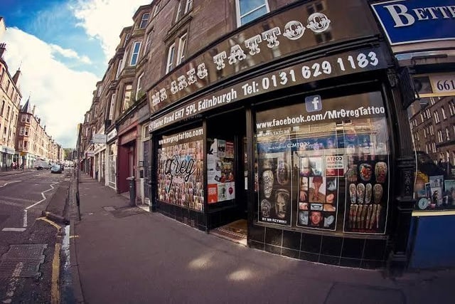 Mr Greg tattoo in Leith is highly rated by customers. One reviewer said: 'Relaxed and extremely professional atmosphere. If you're looking for a tattoo parlour that won't let you down I suggest trying these guys!'