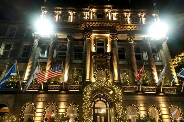 The InterContinental on George Street presents cascades of dazzling lights and beautiful festive wreaths.