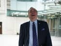 Alba party leader Alex Salmond leaves BBC Broadcasting House in London as he said now is a 'good time' to move forward with Scottish independence (Photo: Yui Mok, PA).