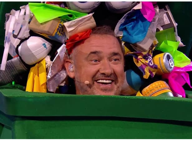 Scottish snooker player Stephen Hendry has been revealed as the character Rubbish on The Masked Singer.