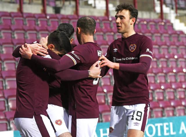 How did the Hearts player fare in the win over Dunfermline. Picture: SNS