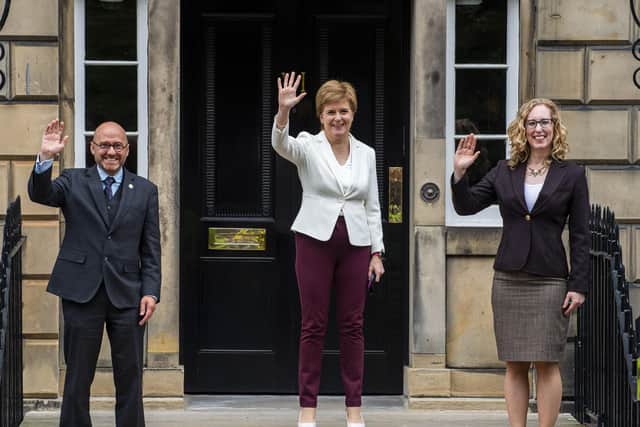 First Minister Nicola Sturgeon has announced her intention to appoint two new ministers following the approval of the historic Bute House agreement. Picture: Lisa Ferguson