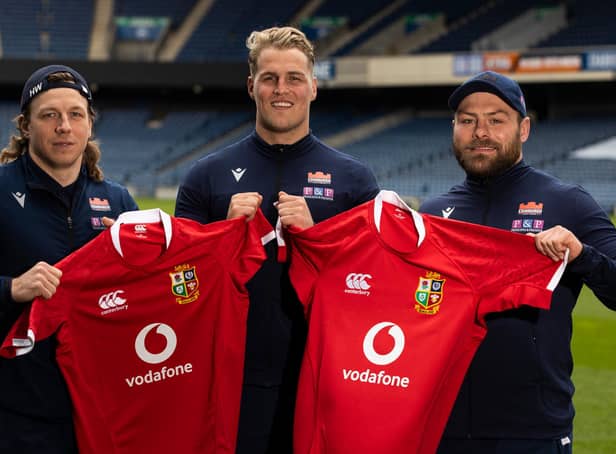 Edinburgh's three Lions players, Hamish Watson, Duhan van der Merwe and Rory Sutherland have been picked to start against Japan at BT Murrayfield.