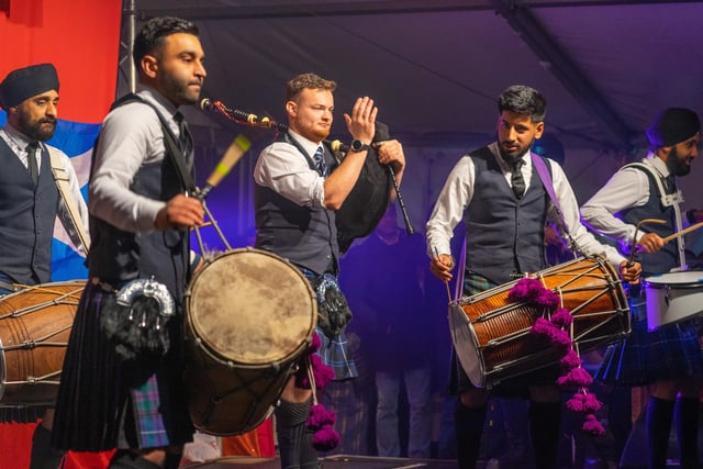 Scottish and Indian musicians came together to entertain the crowds at Edinburgh’s Dusherra Festival.