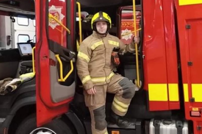 Barry Martin's wife has described him as a remarkable man who was exhilarated to be a firefighter.  The 38-year-old sadly died on Friday, January 27, 2023 following the serious injuries he sustained while tackling a large-scale fire at the former Jenners building in Edinburgh earlier that week.  
Firefighters from across Scotland joined his family and friends in paying tribute at his funeral service at St Giles' Cathedral in Edinburgh on Friday, February 17, 2023. The father-of-two from Fife, was the beloved husband of Shelley and much-loved father of eight-year-old twins Oliver and Daniel.
Prior to joining the Scottish Fire and Rescue Service, Barry was a Pest Control Technician and set up his own company with Shelley.  He was passionate about health and fitness and had a particular interest in the tattoo industry.