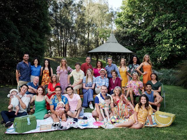 Pictured: Final cast of Neighbours. PA Photo/©Channel 5/Fremantle.