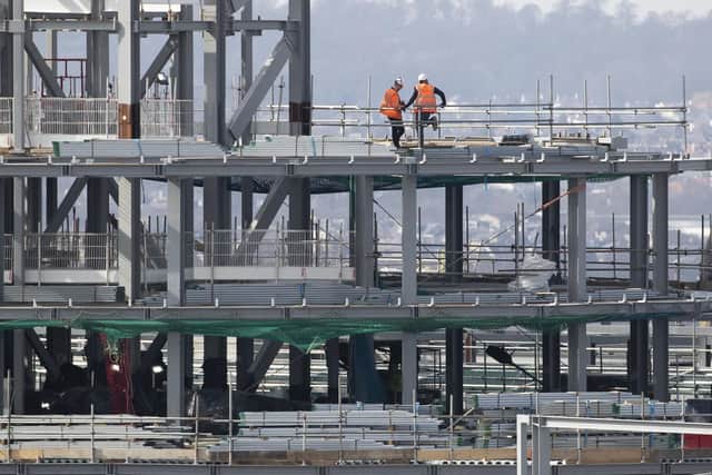 Most construction and building work deemed non-essential has ground to a halt north of the Border as a result of lockdown restrictions. Picture: Jane Barlow/PA Wire