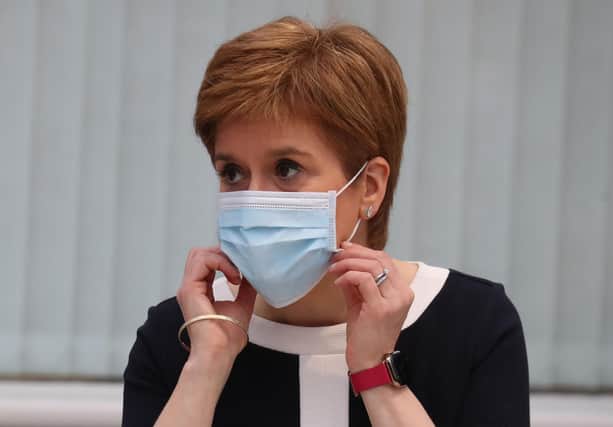 Scotland's First Minister Nicola Sturgeon (Photo by Andrew Milligan / POOL / AFP)