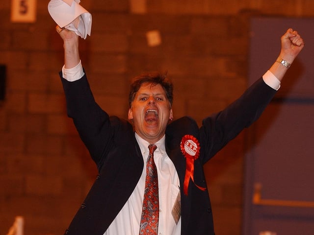 Scottish Socialist Colin Fox celebrates his election as a Lothian MSP. He was one of six Socialists to win seats as part of the "rainbow" parliament which also included an influx of Greens and independents.
But the Scottish Socialist Party would later be hit by a sex scandal surrounding its leader Tommy Sheridan who then formed a new party Solidarity. But they all lost their seats at the next election in 2007.