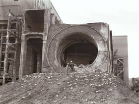 Portobello power station demolition in 1978.