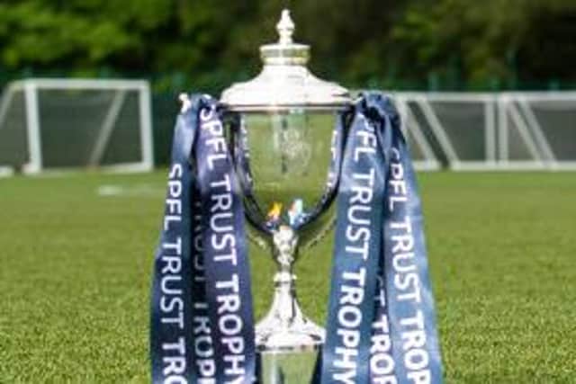 SPFL Trust Trophy. (Photo by Ross MacDonald / SNS Group)