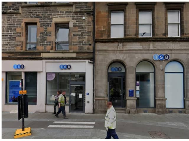 Banking group TSB has said it is closing 36 branches - including the bank on Leith Walk in Edinburgh. Photo: Google Street View