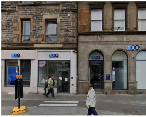 Banking group TSB has said it is closing 36 branches - including the bank on Leith Walk in Edinburgh. Photo: Google Street View