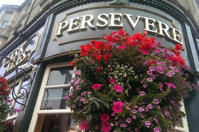 Persevere on Easter Road is a traditional pub with tiled murals, booths and outdoor seating and both Scottish and Polish cuisine on the menu