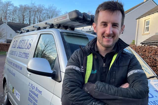 Loanhead-based plumber Ryan Mill has been embracing social media and benefiting with company endorsements.