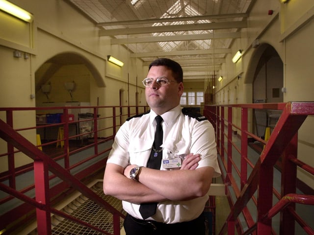 Prison Officer Steven Dickson at Saughton Jail, pictured inside the prison in May, 2000.