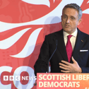 Alex Cole-Hamilton addresses the Lib Dem autumr conference in Edinburgh