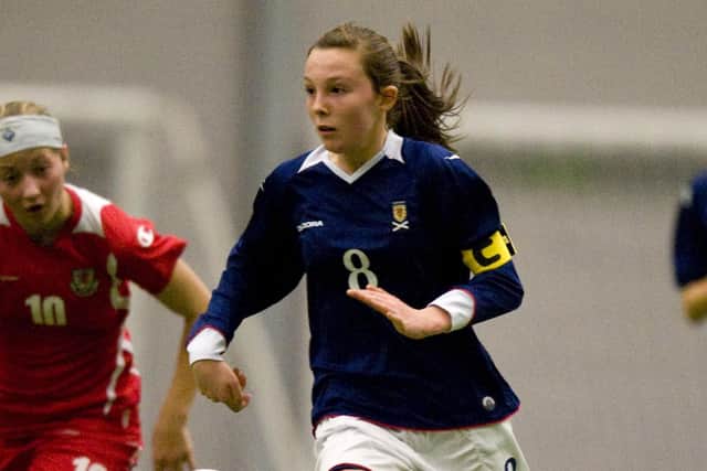 Caroline Weir playing for Scotland under-15s in 2009, while she was coming through the ranks at Hibs. Picture: SNS