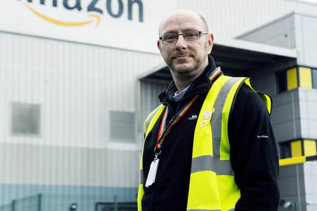 Delivery driver Kenny Beatson at Amazon's Bathgate delivery station.