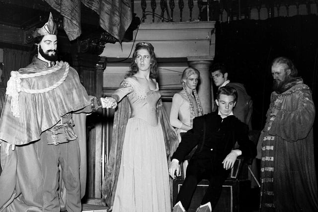A teenage Derek Jacobi played Hamlet in the all male Players of Leyton production at Edinburgh Academy Hall in the 1957 Edinburgh Festival Fringe.