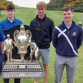 Archie Wyatt, second left, joined forces with Lloyd Dunlop, Harry Hawthorn and Stuart Thurlow in Murrayfield's team on the opening day of the 123rd Dispatch Trophy. Picture: National World