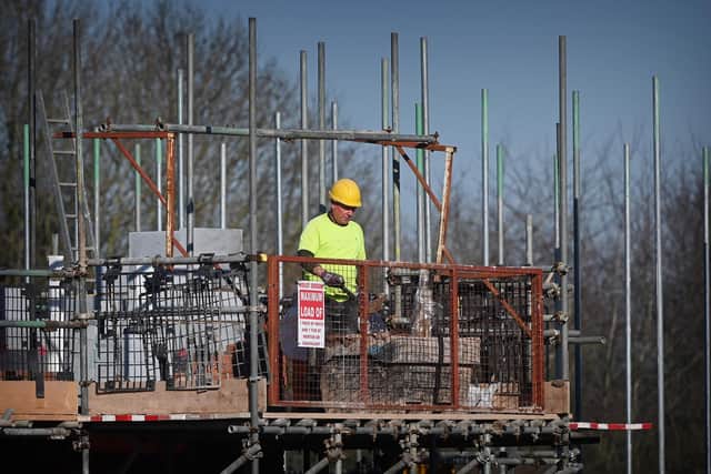 February saw a 'welcome' rise in overall output in the construction sector. Picture: Paul Ellis/AFP via Getty Images.