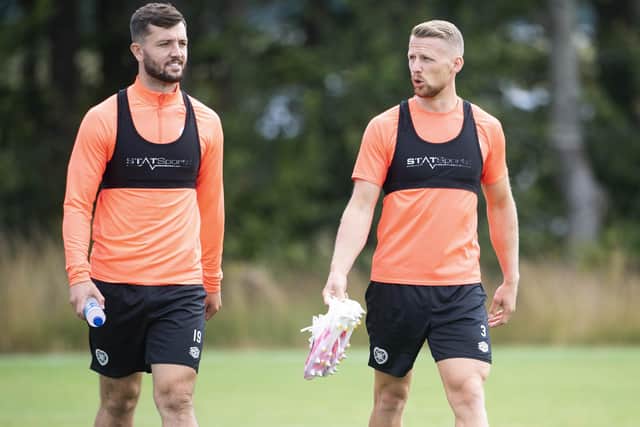 Hearts defenders Craig Halkett and Stephen Kingsley are close to returning from injury.