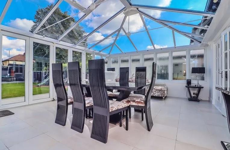 This four bed house in Drayton is on the market for £695,000.
