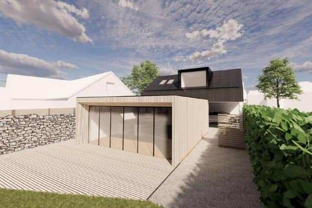 An artist's impression of the planned home in the garden of a Pathhead property.