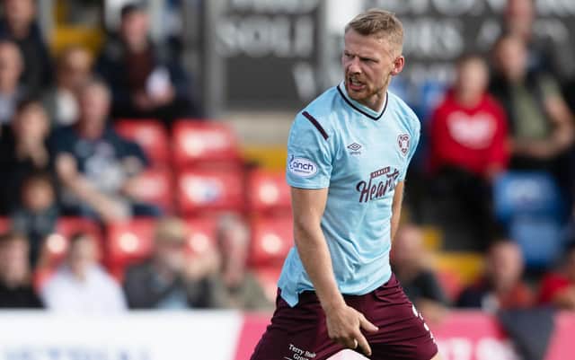 Stephen Kingsley is keen to stay at Hearts.  (Photo by Craig Foy / SNS Group)