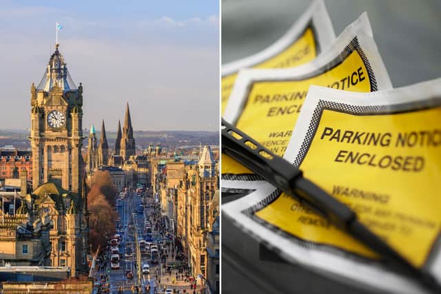 Parking fines in Edinburgh are set to rise to £100 in a bid to raise money to fix potholes, the council says (Getty Images)