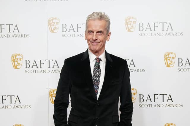 Peter Capaldi arrives at the BAFTA Scotland Awards in Glasgow. Picture: Jane Barlow/PA Wire