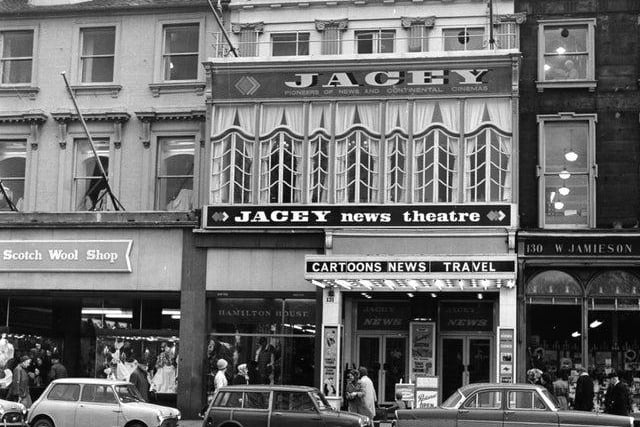 The Jacey on Princes Street which showed a variety of news reels, cartoons and the odd slightly saucy flick.