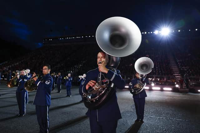 The United States Air Force Band are among the acts taking part in the Royal Edinburgh Military Tattoo this year. Picture: Jeff J Mitchell/Getty Images