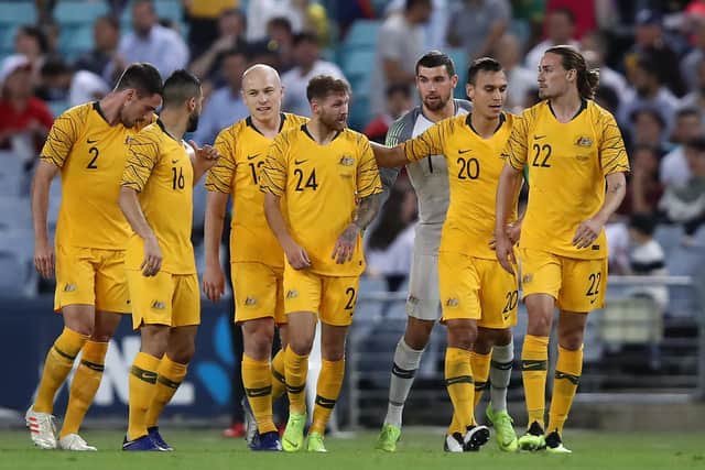 Boyle (centre) and Irvine (far right) have previously played together for the Socceroos