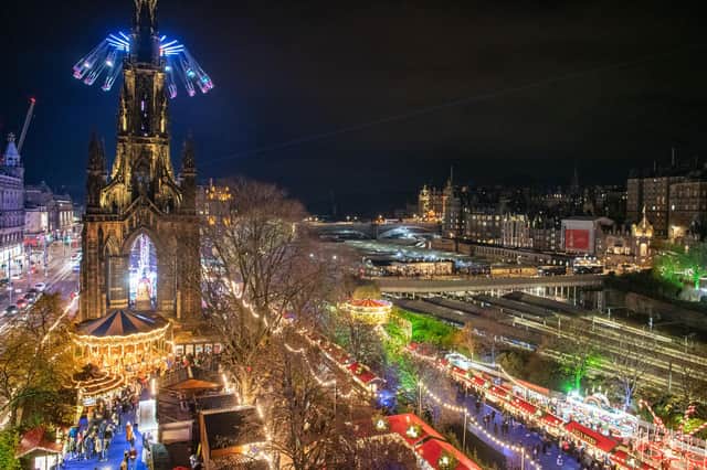 Edinburgh's Christmas market in Princes Street Gardens went ahead without planning permission last year (Picture: Ian Georgeson)