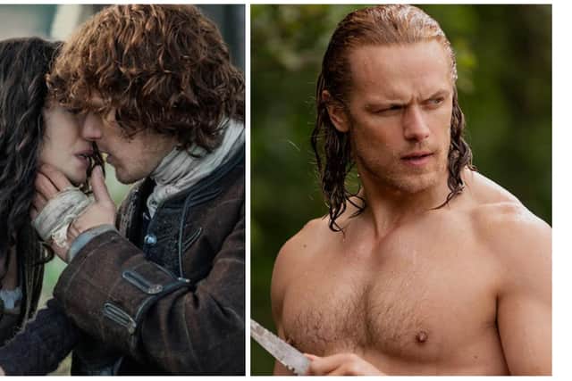 Outlander actor Sam Heughan has opened up about his sex scenes with his onscreen wife.