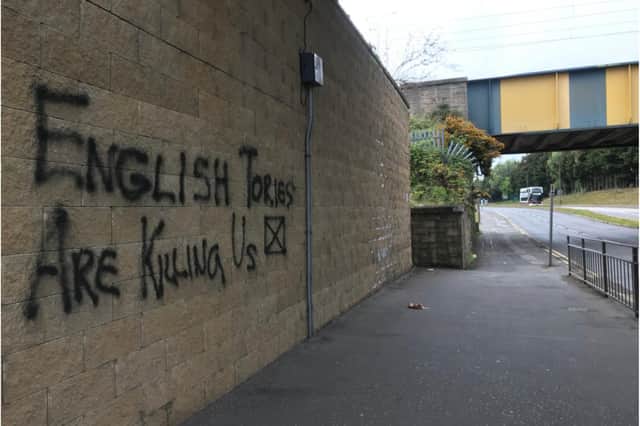 Councillor hits back at anti-Tory graffiti in Edinburgh