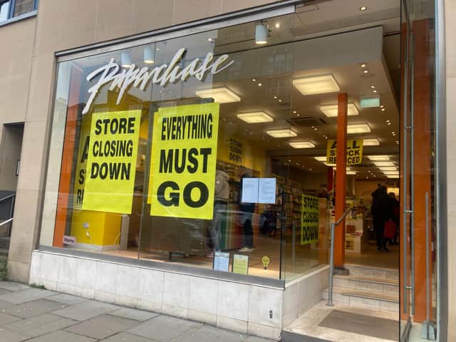 Paperchase in George Street is now holding a massive closing down sale