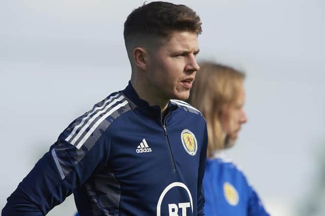 Kevin Nisbet, pictured in Spain at Scotland's training camp, insists he is ignoring the critics. Picture: Jose Breton / SNS Group