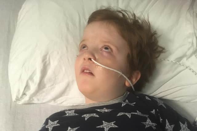Murray in hospital prior to receiving his life saving cannabis oils