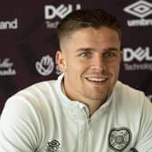 Cammy Devlin speaks to the media ahead of Sunday's Edinburgh derby clash with Hibs. Picture: SNS
