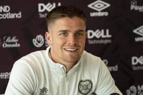 Cammy Devlin speaks to the media ahead of Sunday's Edinburgh derby clash with Hibs. Picture: SNS
