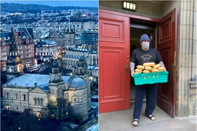 The church has been providing hot food on Sunday nights to about 80 or 90 people presenting as homeless in the kirkyard, with the help of volunteers from local homeless charity Steps to Hope.