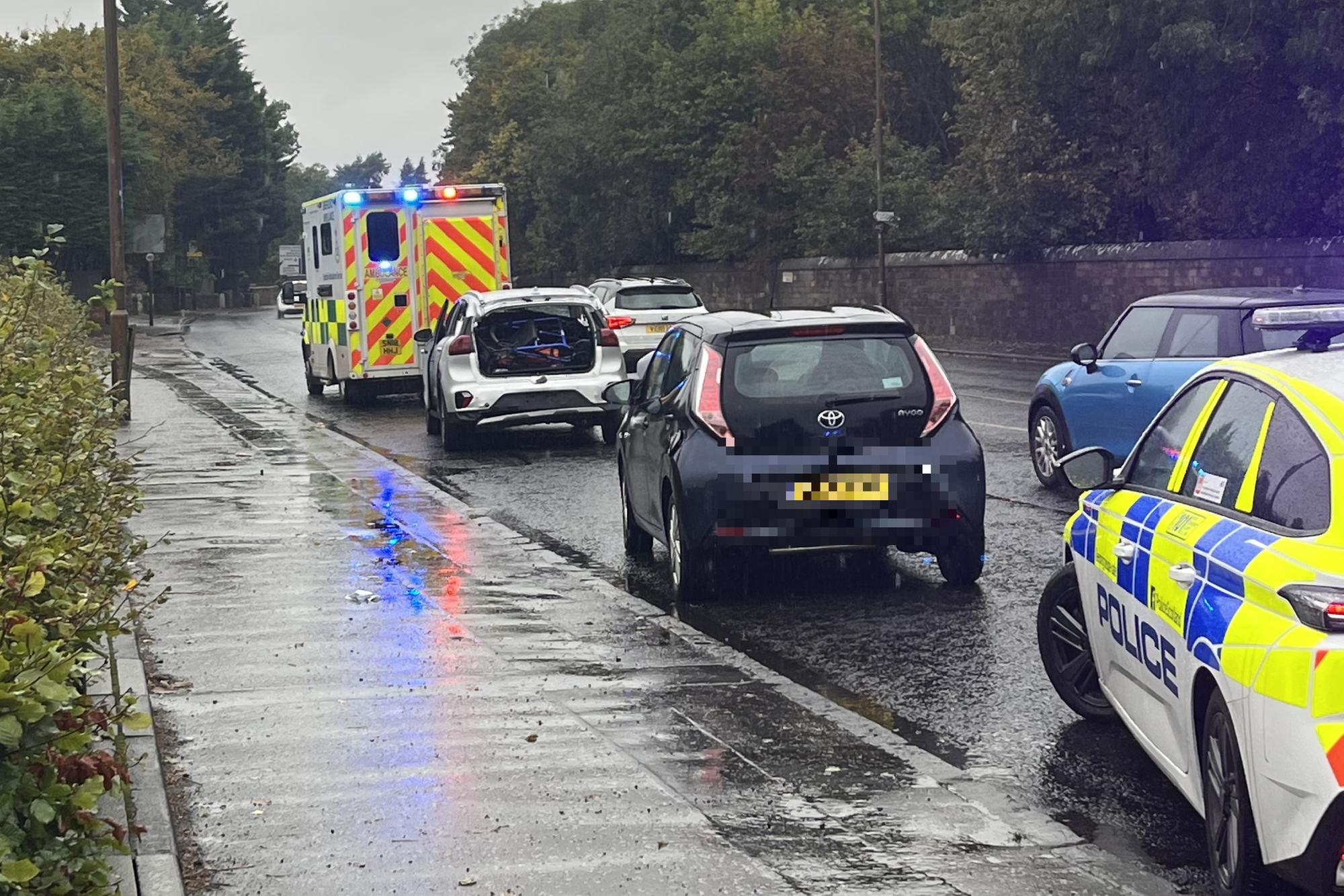 Edinburgh crash in Queensferry Road sees fire crews cut driver out of ...