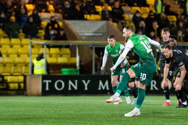 Martin Boyle blasts his penalty over the bar