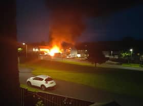 The fire was reported in the early hours of Thursday morning in Fauldhouse